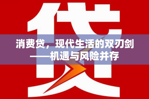 定安消费贷，现代生活的双刃剑——机遇与风险并存