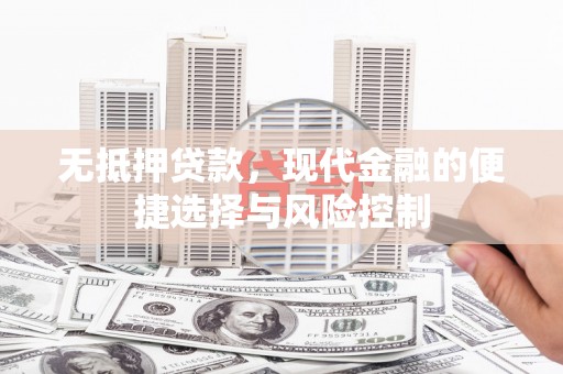 定安无抵押贷款，现代金融的便捷选择与风险控制