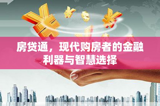 定安房贷通，现代购房者的金融利器与智慧选择