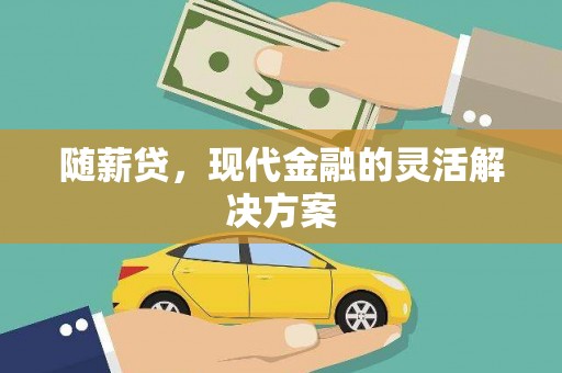 定安随薪贷，现代金融的灵活解决方案