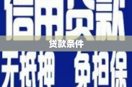 定安贷款条件