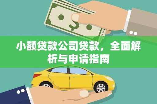 定安小额贷款公司贷款，全面解析与申请指南