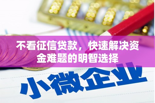 定安不看征信贷款，快速解决资金难题的明智选择