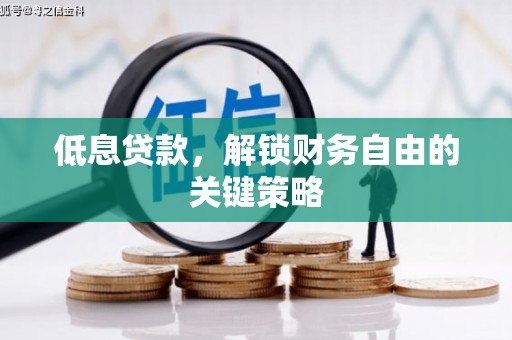 定安低息贷款，解锁财务自由的关键策略