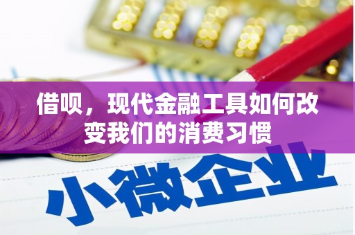 定安借呗，现代金融工具如何改变我们的消费习惯