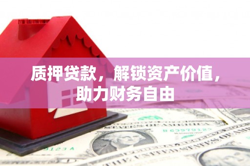 定安质押贷款，解锁资产价值，助力财务自由