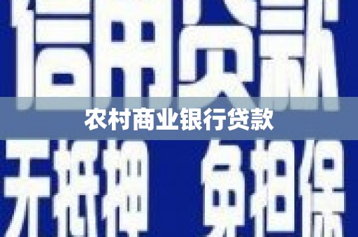 定安农村商业银行贷款