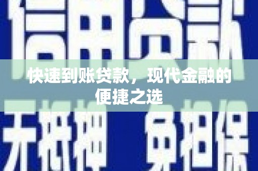 定安快速到账贷款，现代金融的便捷之选