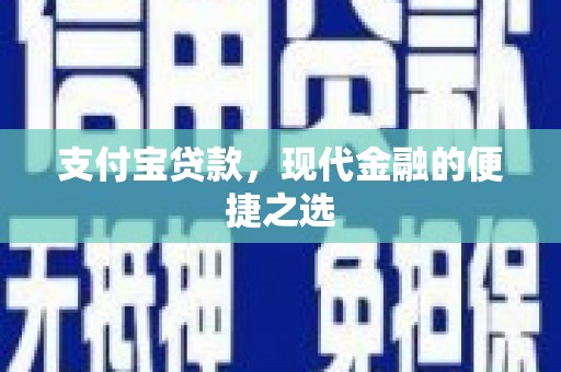 定安支付宝贷款，现代金融的便捷之选