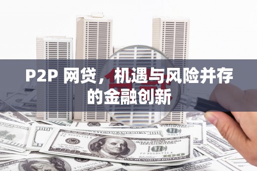 定安P2P 网贷，机遇与风险并存的金融创新