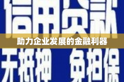 定安助力企业发展的金融利器