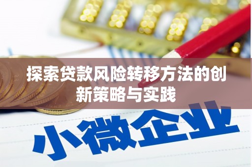 定安探索贷款风险转移方法的创新策略与实践